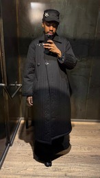 6CRAYON Quilted Padded Long Lobster Clasp Coat