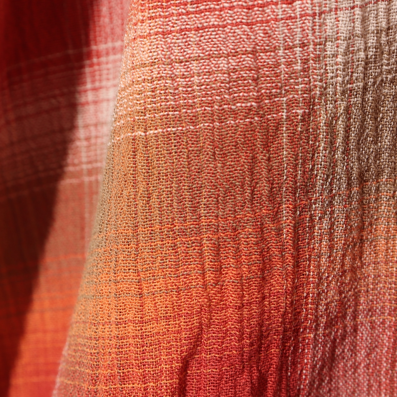 美品 L ポルトガル製 オンブレ オレンジ A/C Yarn Dyed Shirt Patagonia ACシャツ ヤーンダイ パタゴニア