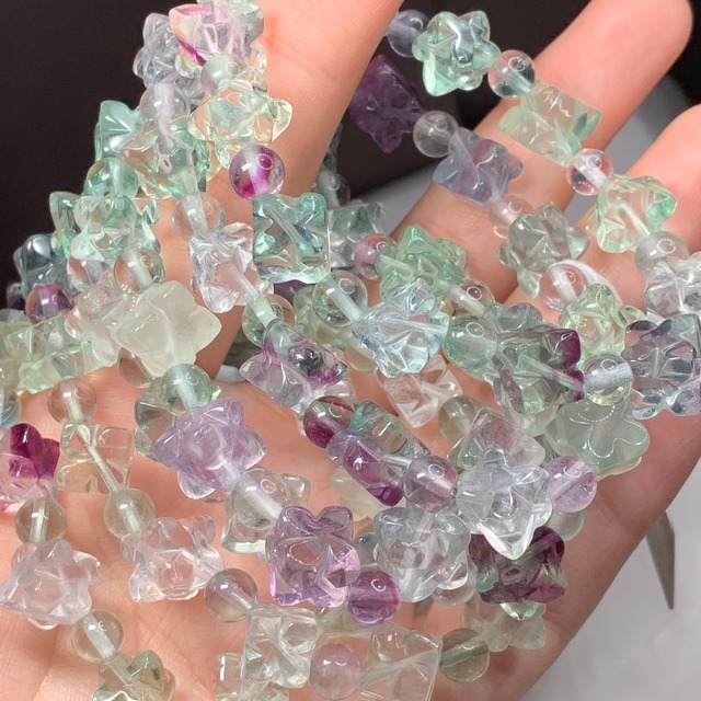 フローライトこんぺいとうブレスレット