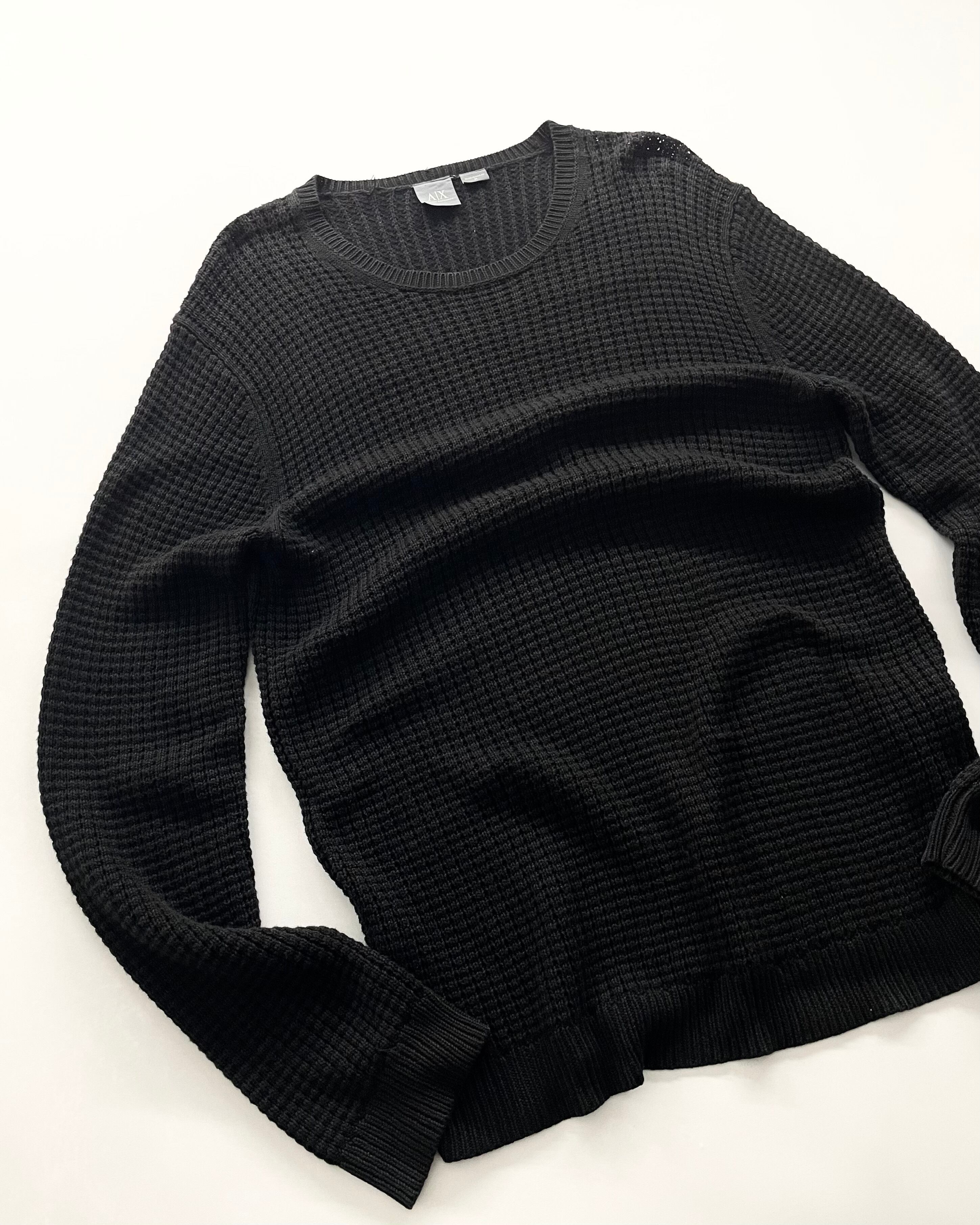 ARMANI EXCHANGE Cotton×Rayon Waffle Knit