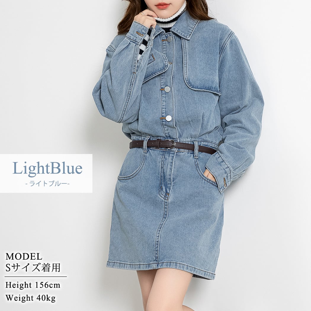 宅配便】デニムミニワンピース／tops1772 | DAY CLOSET｜ レディース