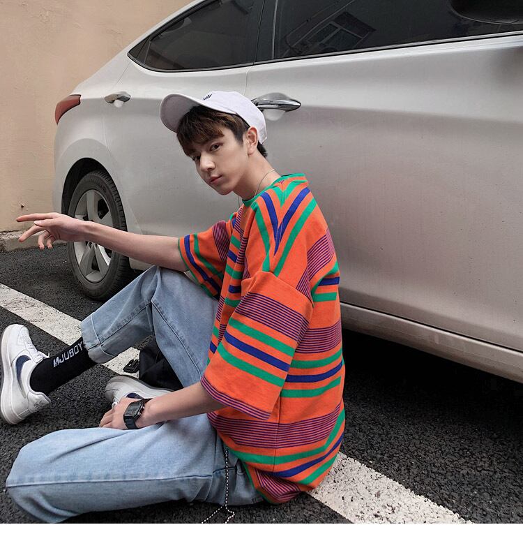 全3色 Tシャツ カットソー ボーダー カジュアル おしゃれ