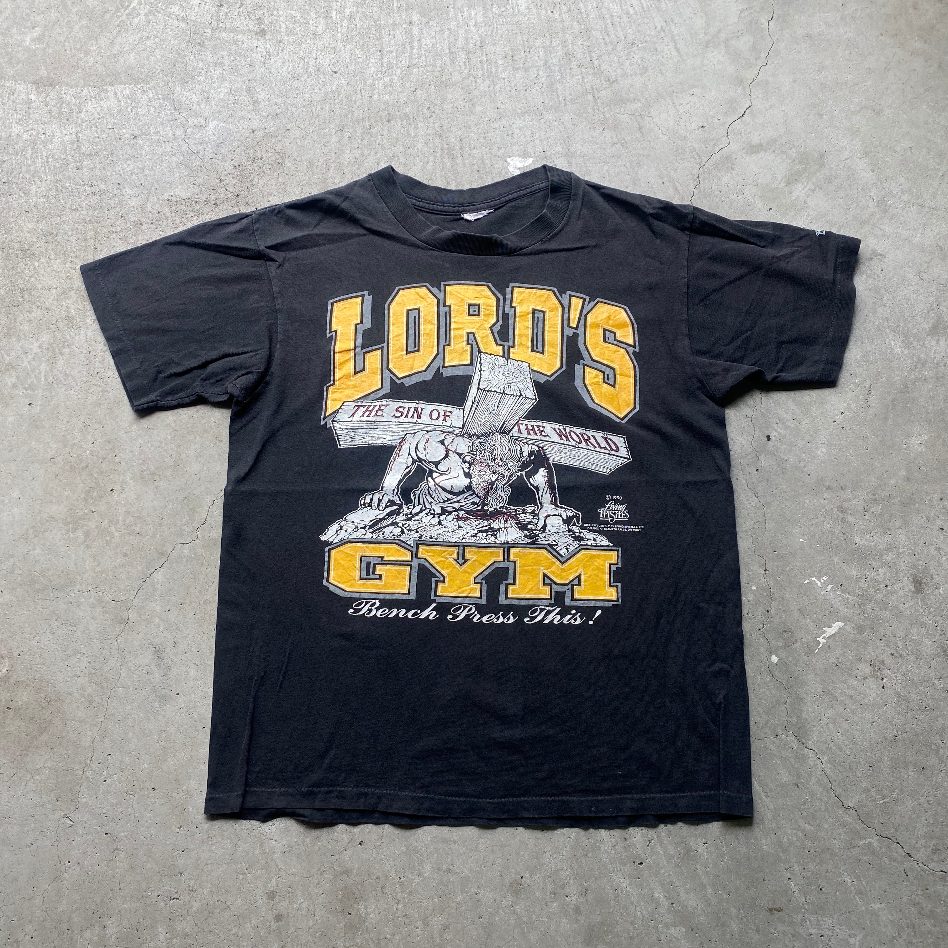 90s ヴィンテージ LORD'S GYM  Tシャツ XXL ジーザス