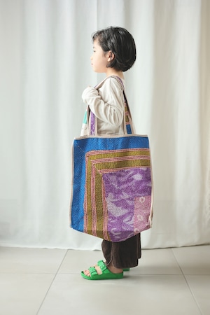 ＜PHET AND PLOY＞Kantha Bag Piping カンタバッグD