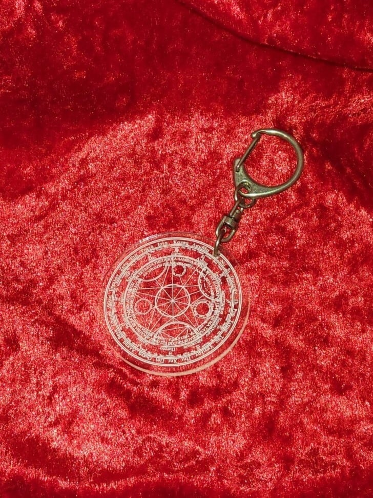 魔法陣キーホルダー（M：クリア） | オンライン武器屋｜タクミ