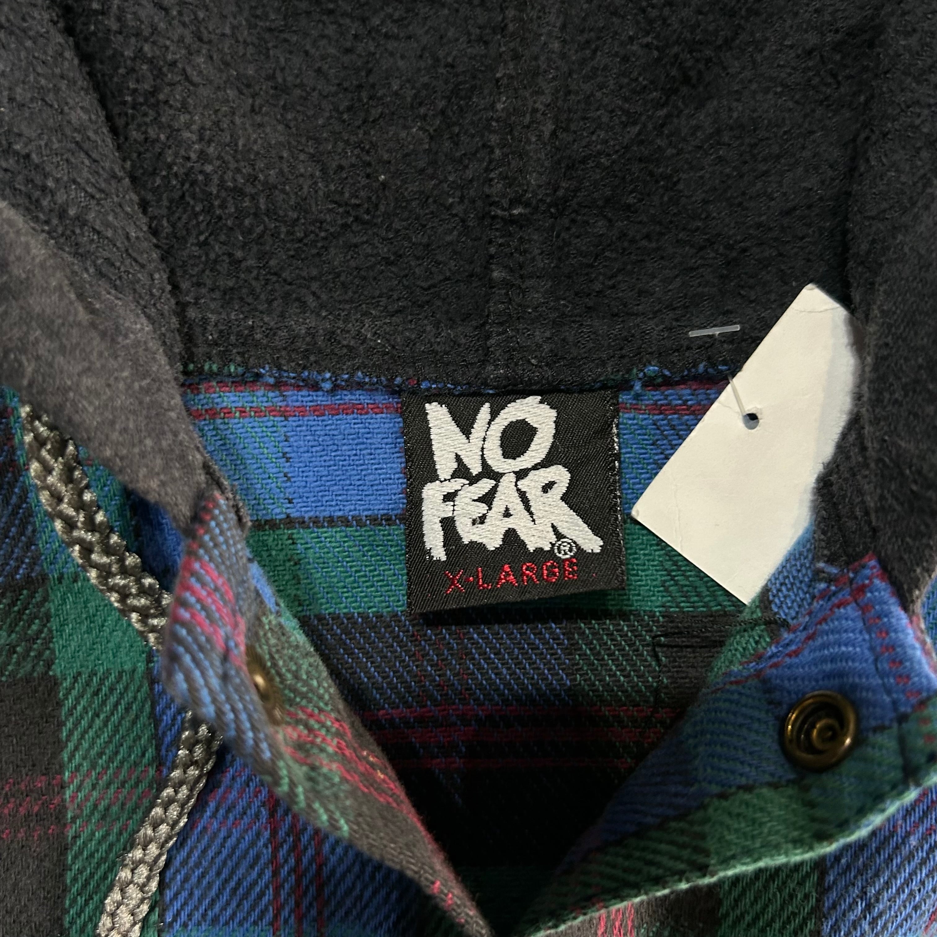 90s NO FEAR flannel shirt hoodie【仙台店】 | What'z up