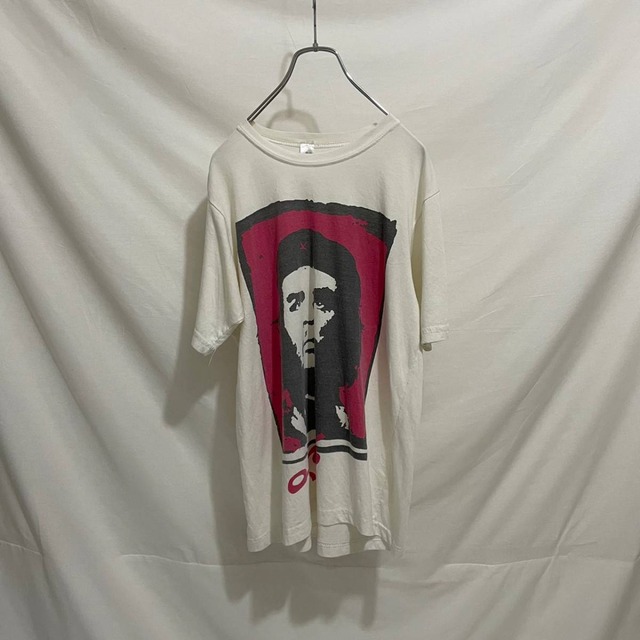 チェゲバラ　ロックT バンドT プリント　Tシャツ　半袖　白　ホワイト　L　　商品番号365