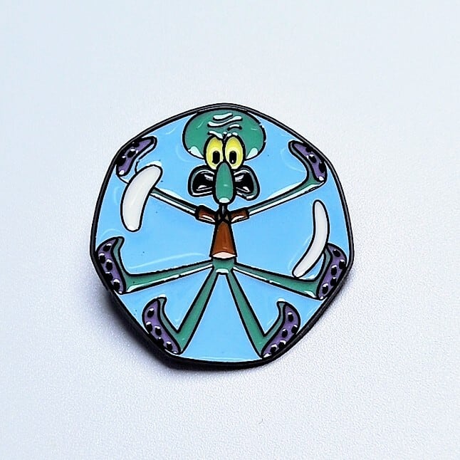 送料無料！ ★ピンズ PINS★ピンバッジ 【 SpongeBob SquarePants（スポンジボブ）】 イカルド〚アメリカン雑貨 アメトイ〛
