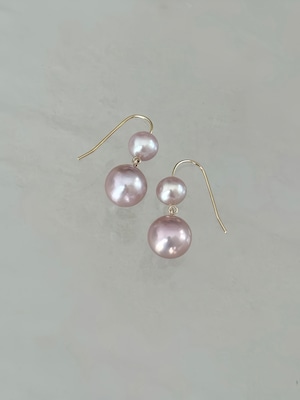 double pearl earrings