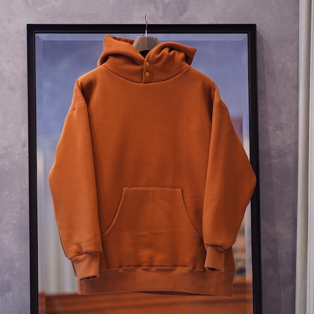 Indian Hill Knitting Service(インディアンヒルニッティングサービス) "Double-Face Snap Hoodie" -Brick-