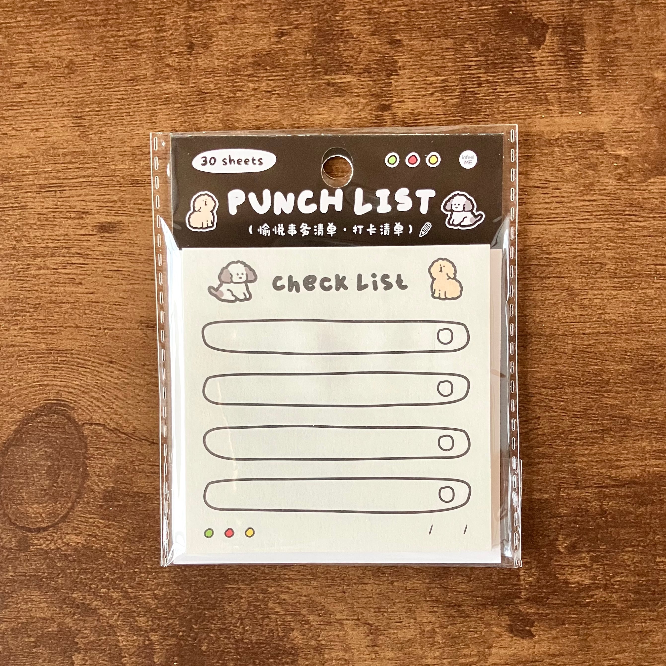 チェックリストメモ付箋　輸入品