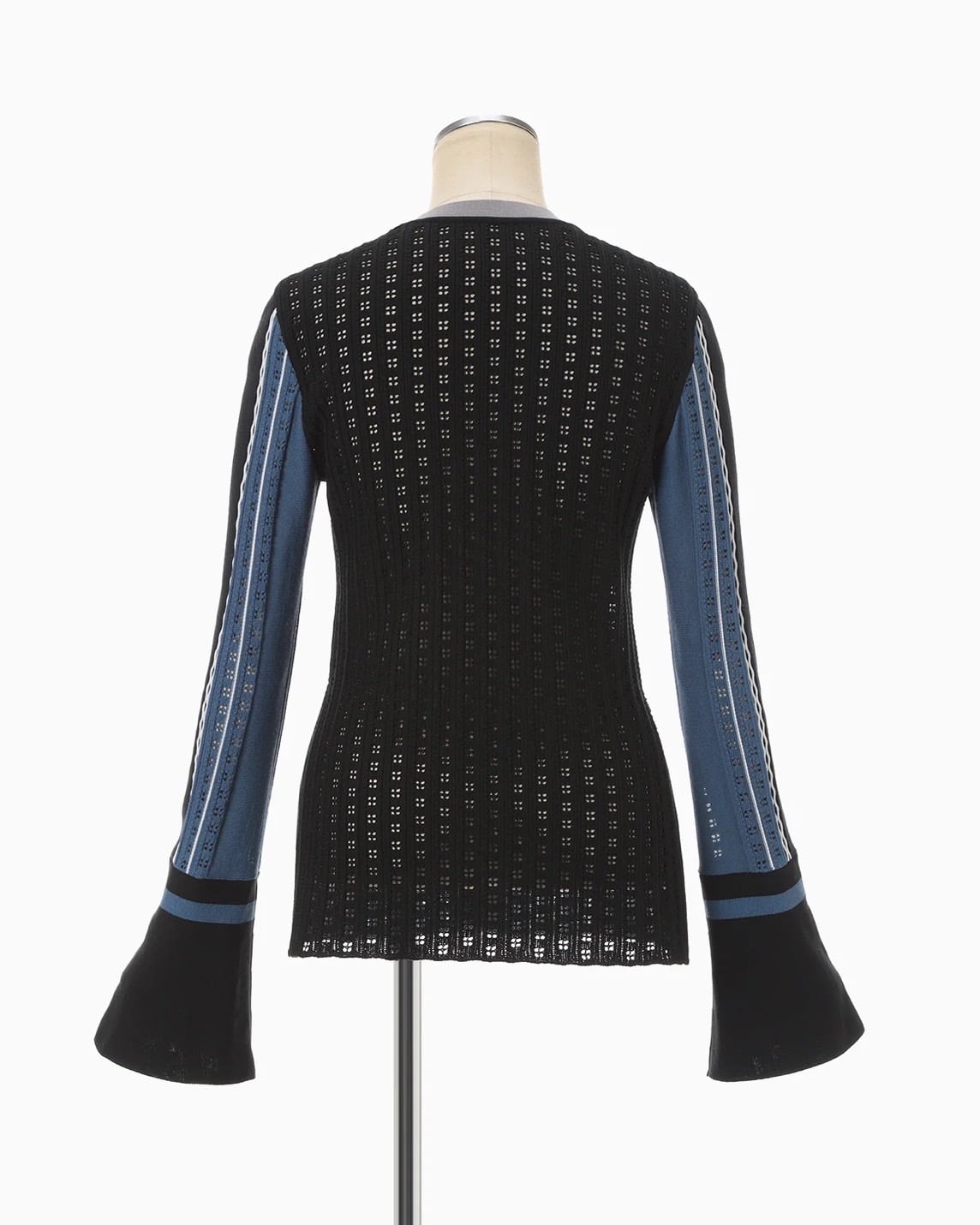 Mame Kurogouchi】 Geometric Pattern Knitted Cardigan