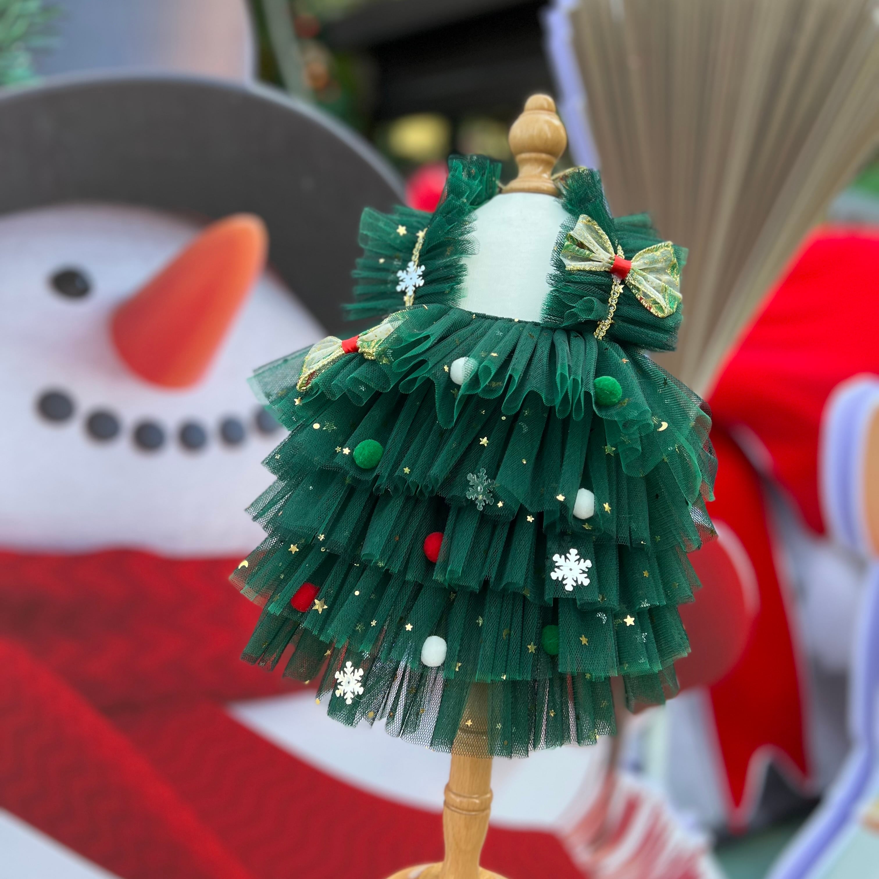 きらきら星降るクリスマスツリードレス 00793