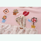 メルヘンな世界観 レースと刺繍のピンクトップ 《Y0254》