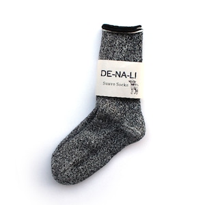 DE-NA-LI × fridge Cashmer Suave Socks / White × Black