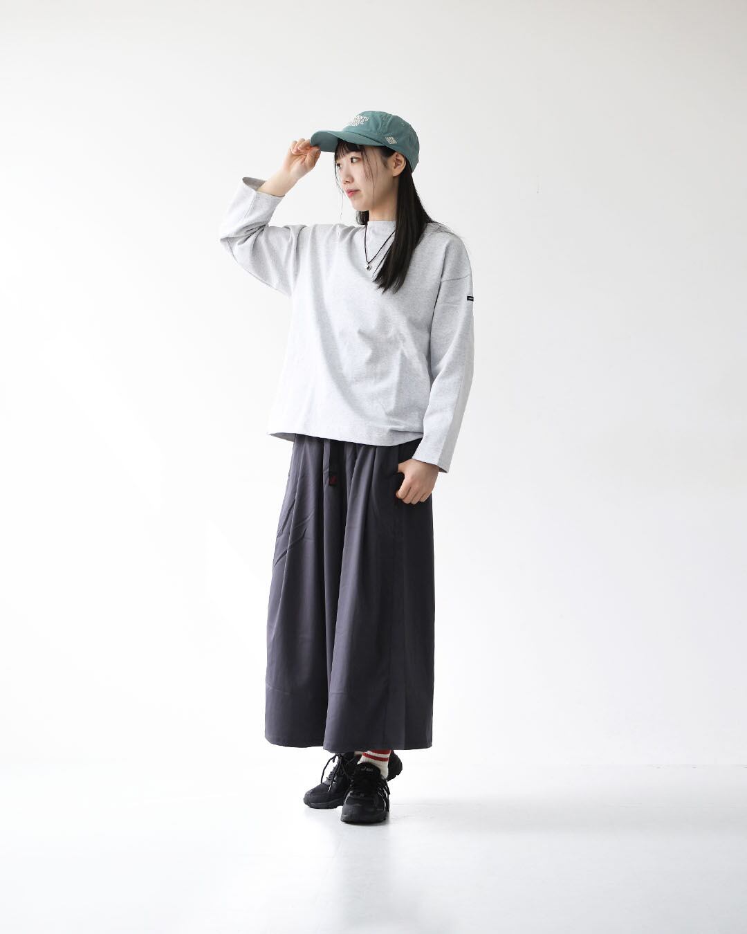 タイムセール★美品✨セントジェームズ グレー SAINT JAMES [20JC OUES LOOSE SOLID - GRIS.CLAIR] [20jcls-grisc