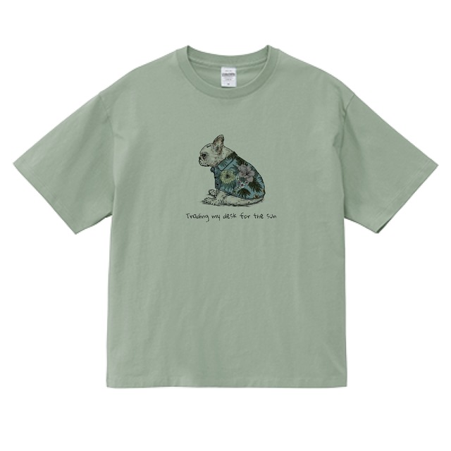ALOHA/Tシャツ/スモークグリーン/ユニセックス