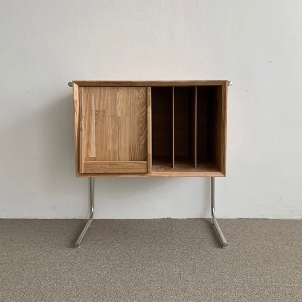 ash stainless magazine rack side table / アッシュ ステンレス