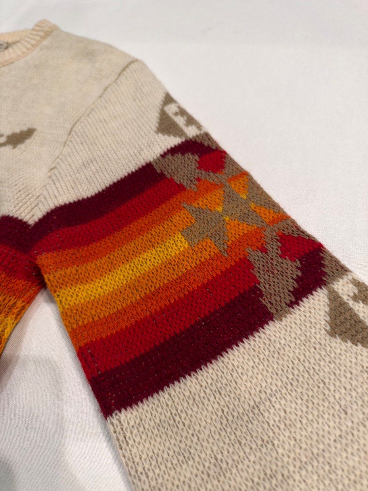 Normal Indegenous 1970s Pendleton wool knit native pattern sweater | Lily online shop