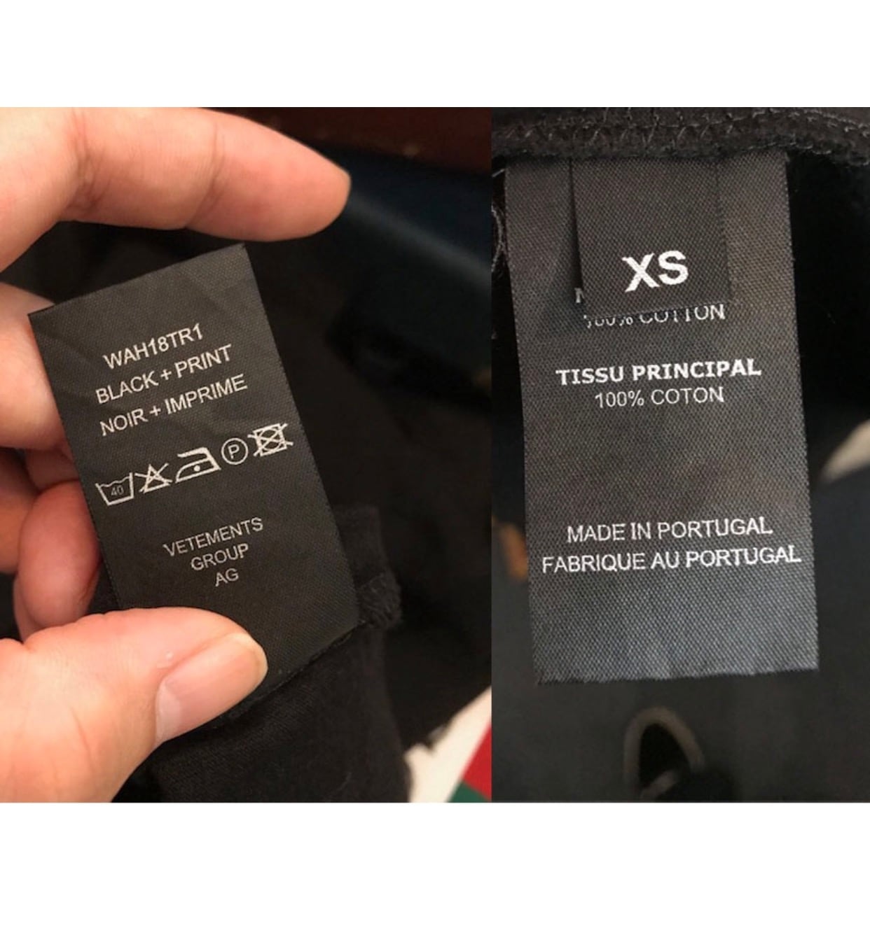 VETEMENTS ヴェトモン オーバーサイズ Tシャツ 黒 | SOHOO VETEMENTS ヴェトモン オーバーサイズ Tシャツ 黒 | SOHOO