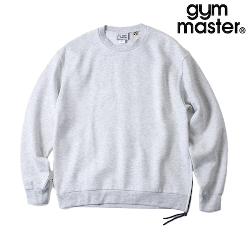 gym master ジムマスター 12oz ヘビー裏起毛 スウェット クルーネック サイドジップ ワイドシルエット メンズ G833740 アッシュ