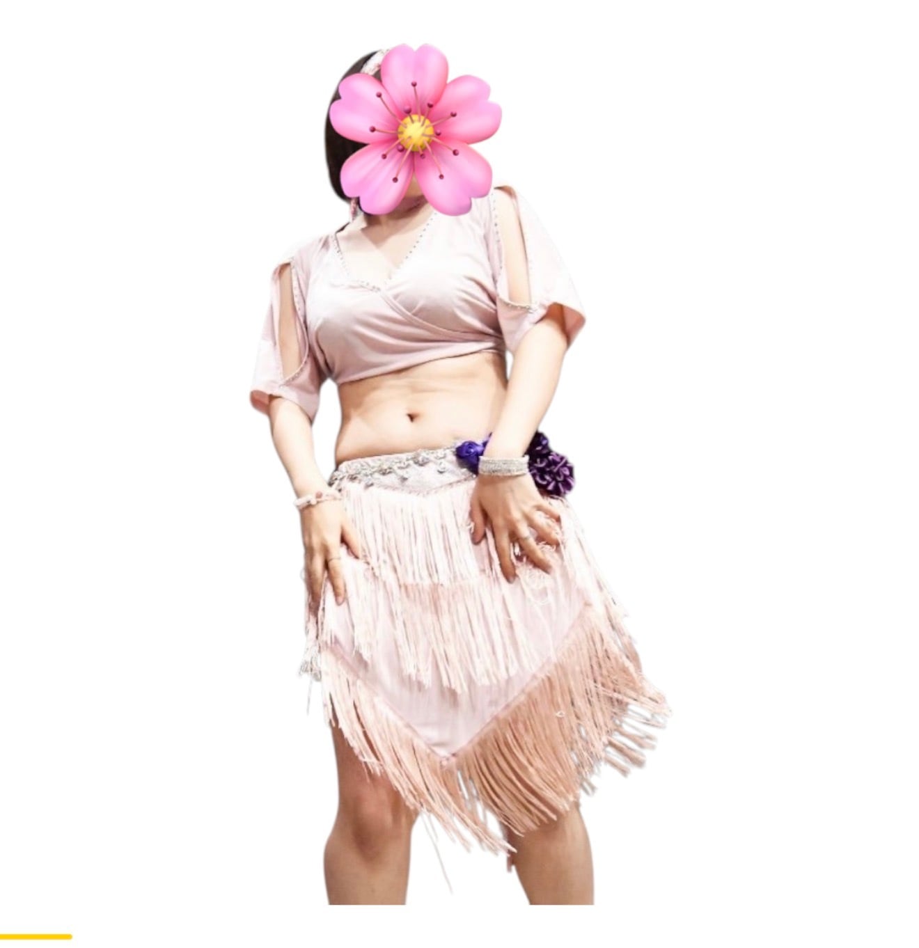 ベリーダンスドラムソロ V ネックダンス服サルササンバ衣装プラス