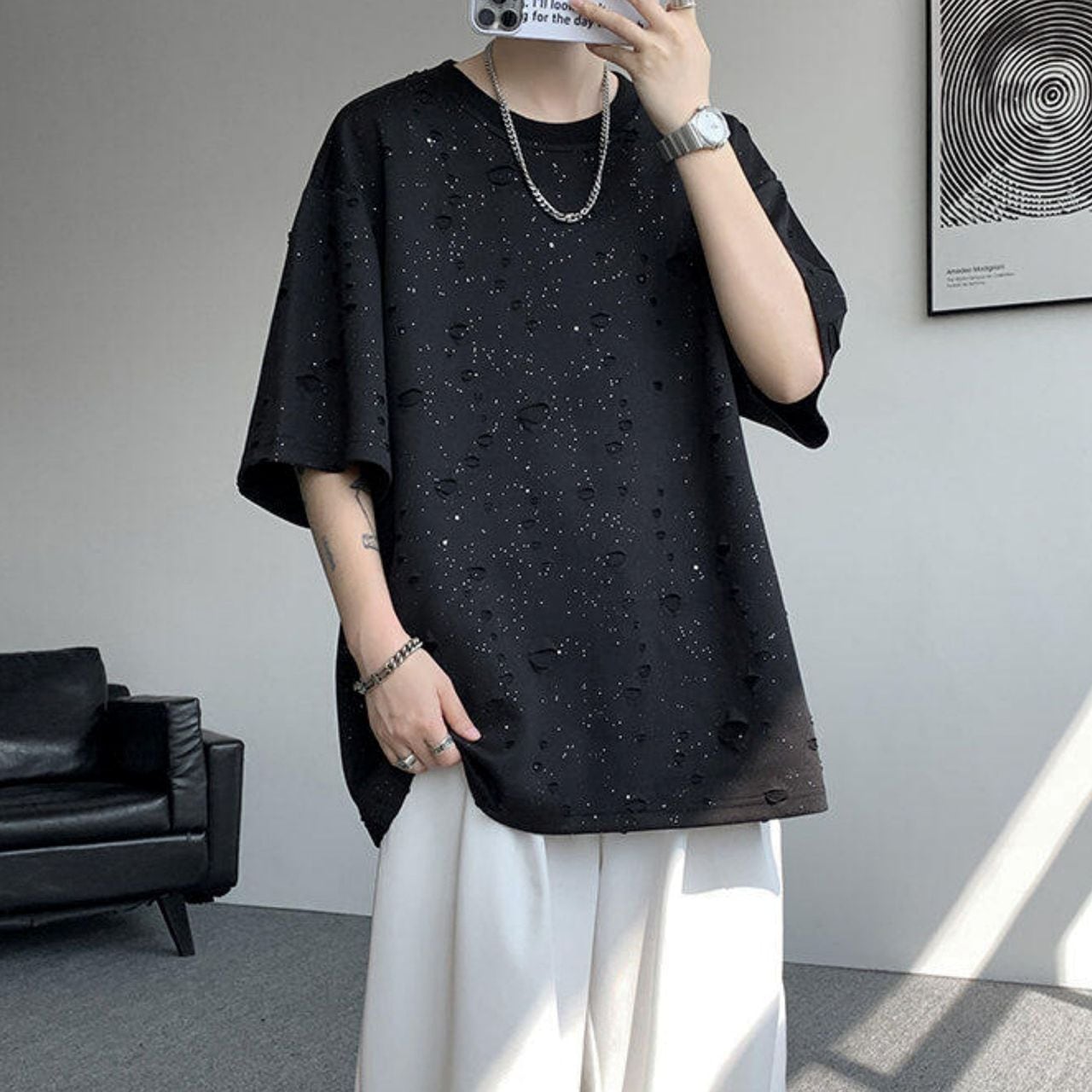 Full of stars short sleeve T-shirt(MT1209)