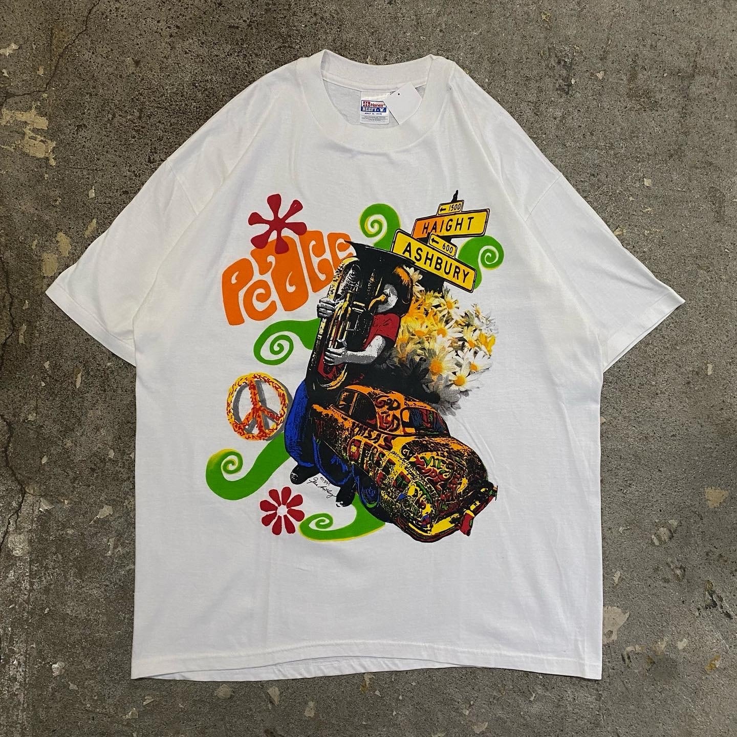 90s Haight Ashbury street "PEACE" T-shirt【仙台店】