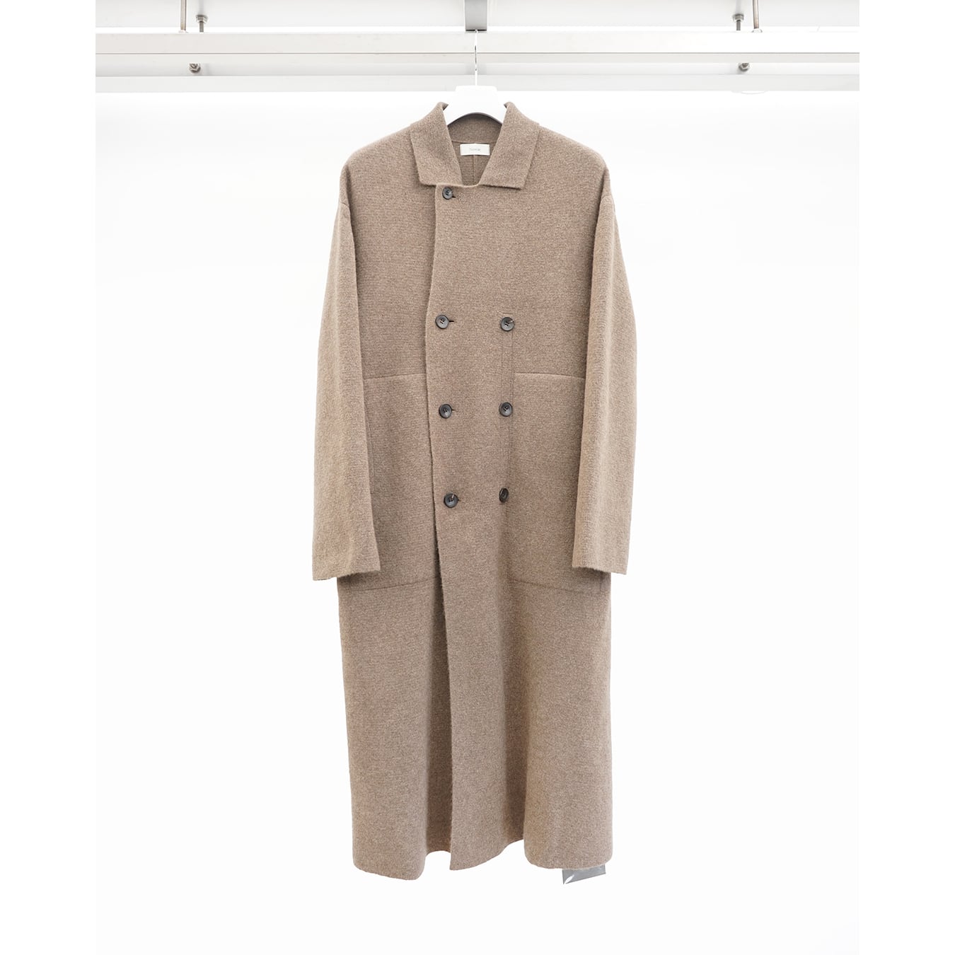Nomàt] (ノマット) N-C-02 YAK Double Breasted Knit Coat (Brown