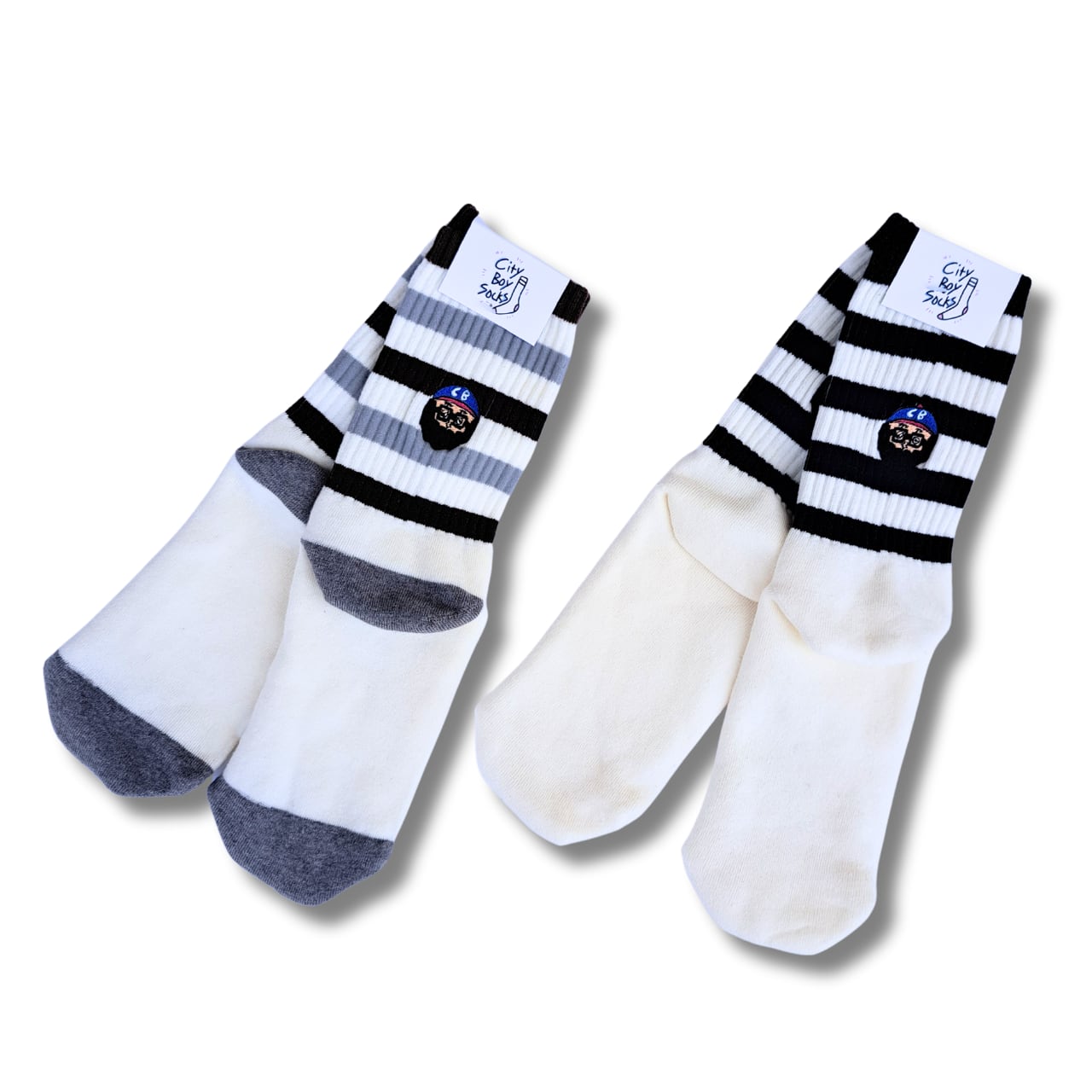 CHI-BEE ボーダー socks
