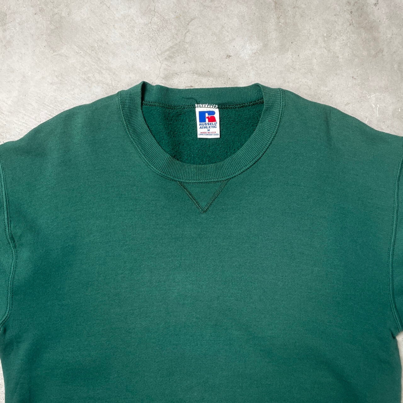 90s USA製 ラッセル 無地 スウェット ダークグリーン L 90s Russell ラッセル 無地 スウェット グレー グリーン XXL