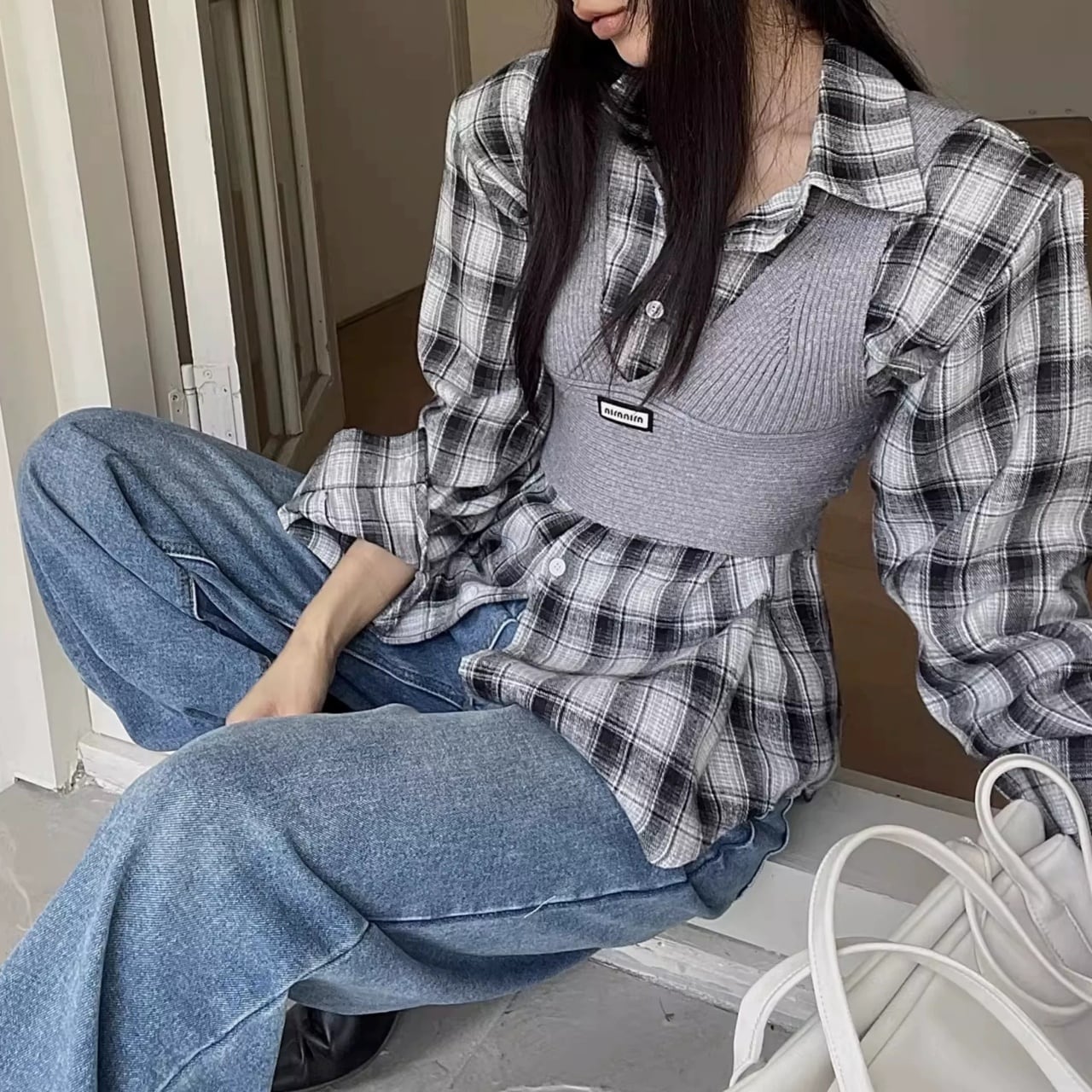 Knit Vest & Shirt Setup 01403