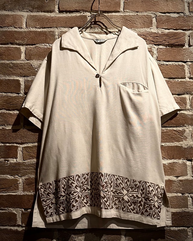 【Caka act3】60's “Made in Hawaii” Vintage S/S Pullover Shirt