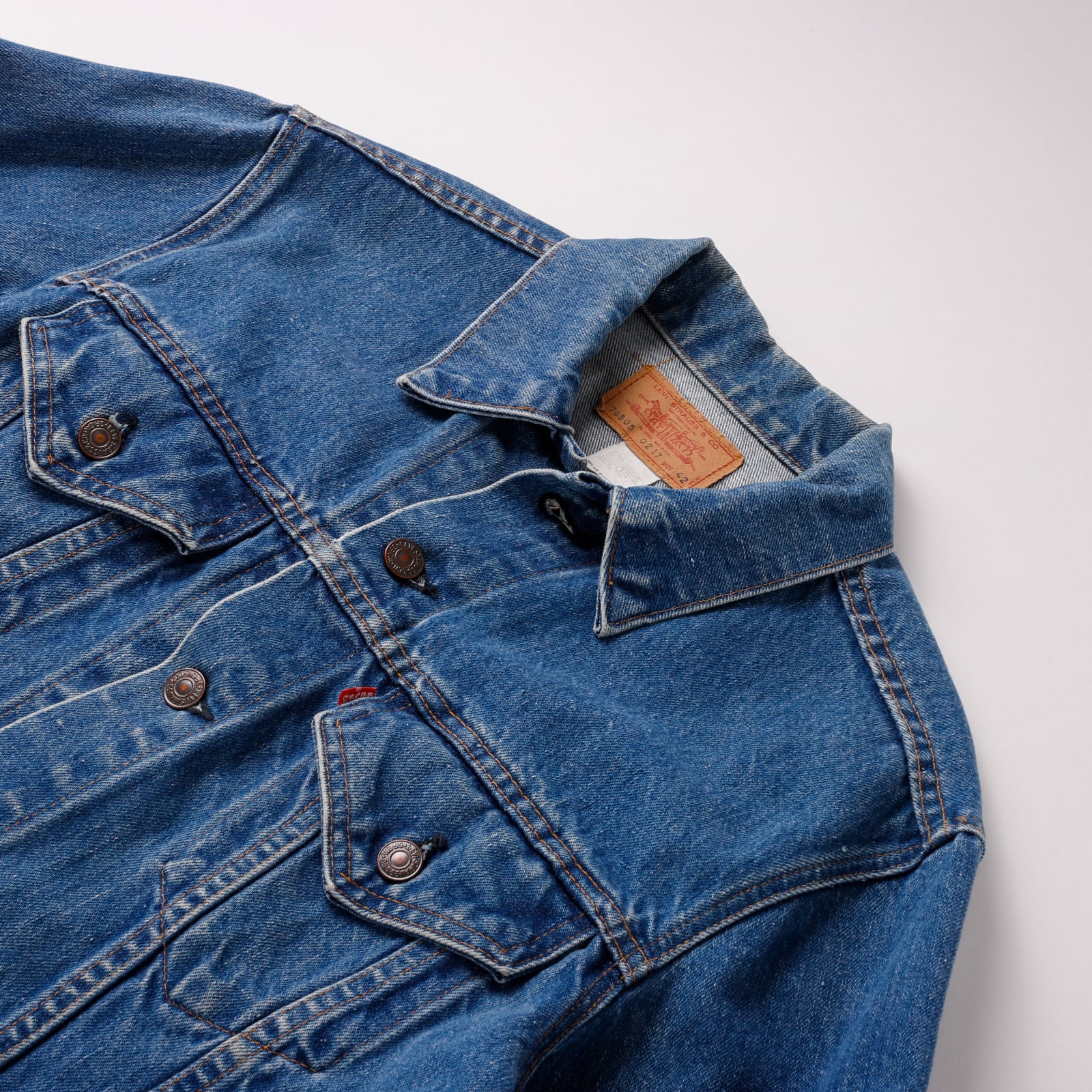 逸品】70s Levis 70505 0217 Denim jacket size42 about M made in USA
