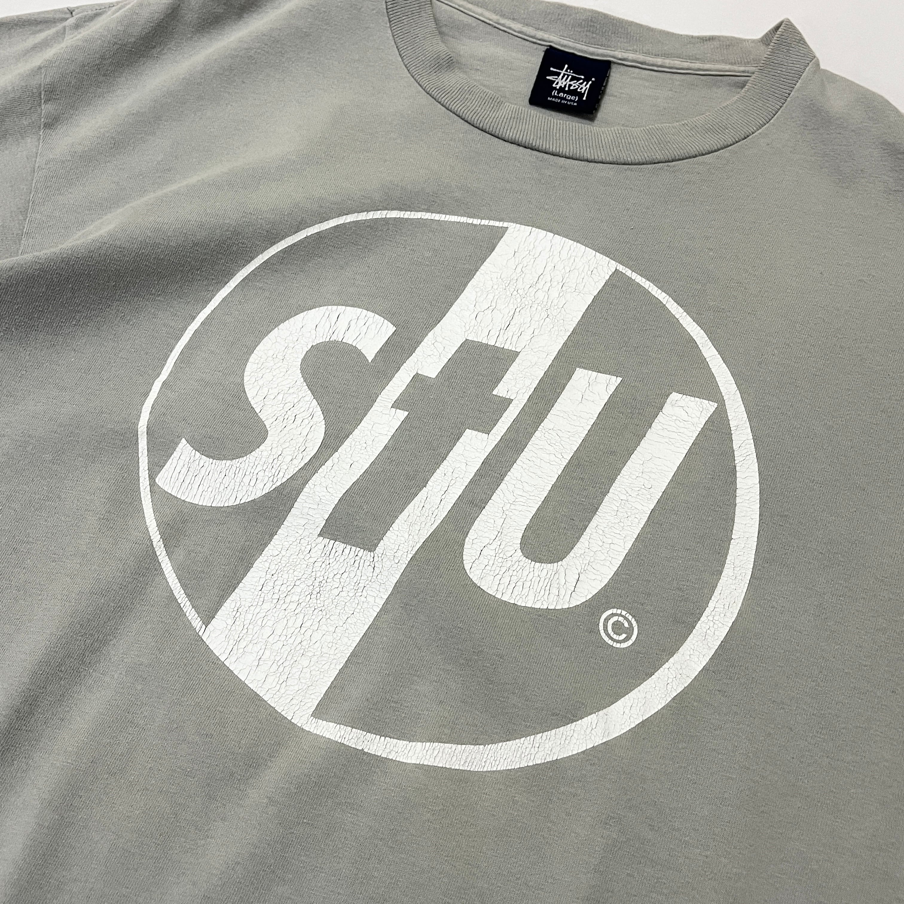 90s USA製 OLD STUSSY PiL パロディロゴデザイン Tシャツ ステューシー