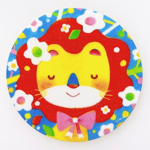 ラメつぶステッカー「やさしい時間(とき)」/ ステッカー / にしみやちえ