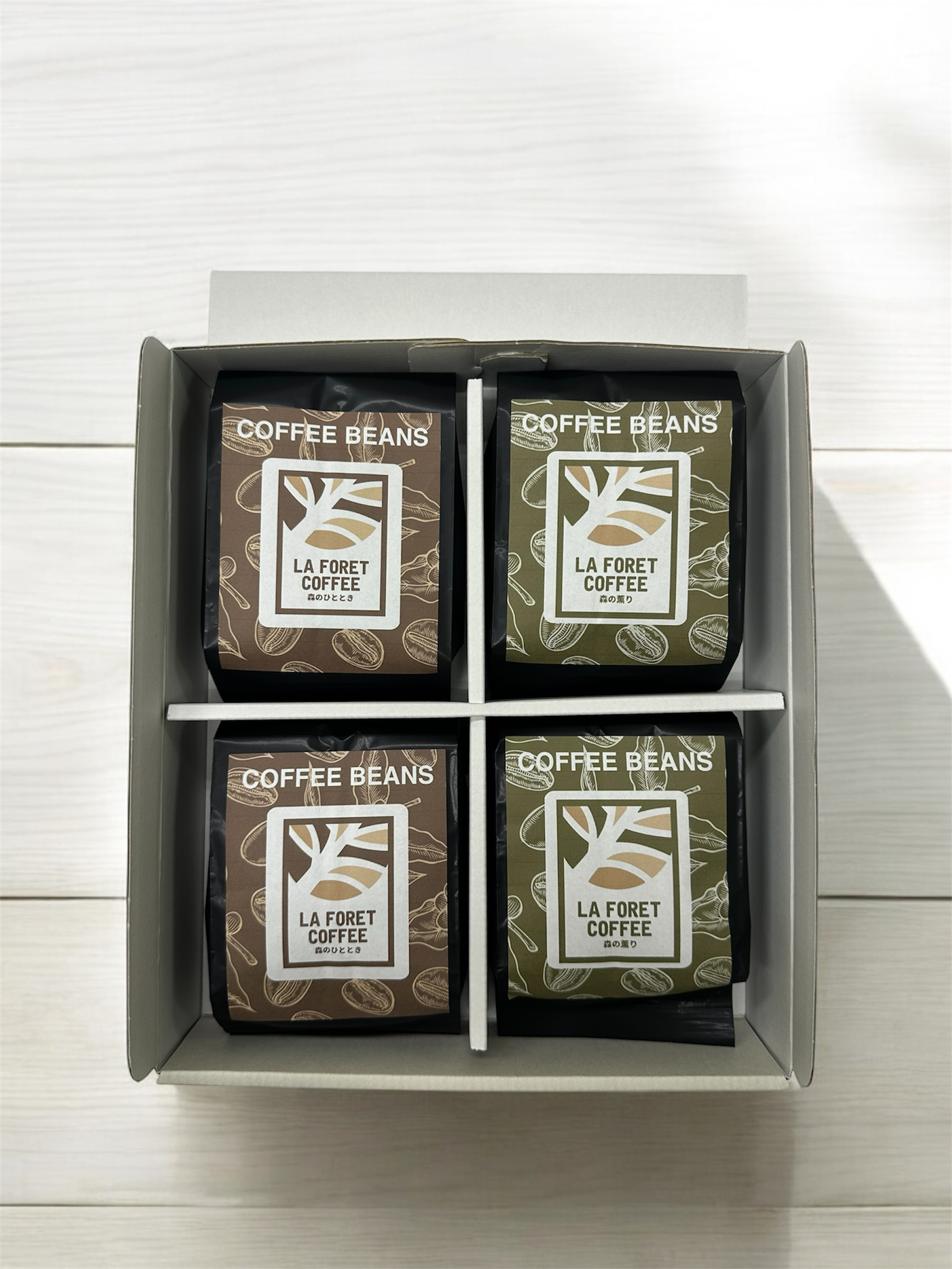 【おまけ付】りそうのコーヒー 4箱セット おすすめセット：ラフォーレコーヒーギフトセット（2種×各2袋） | LA