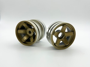 LW-B01FCG オフロードバギー/グラスホッパー 5SPOKE WHEEL フロント用 クラシックゴールド 2本入