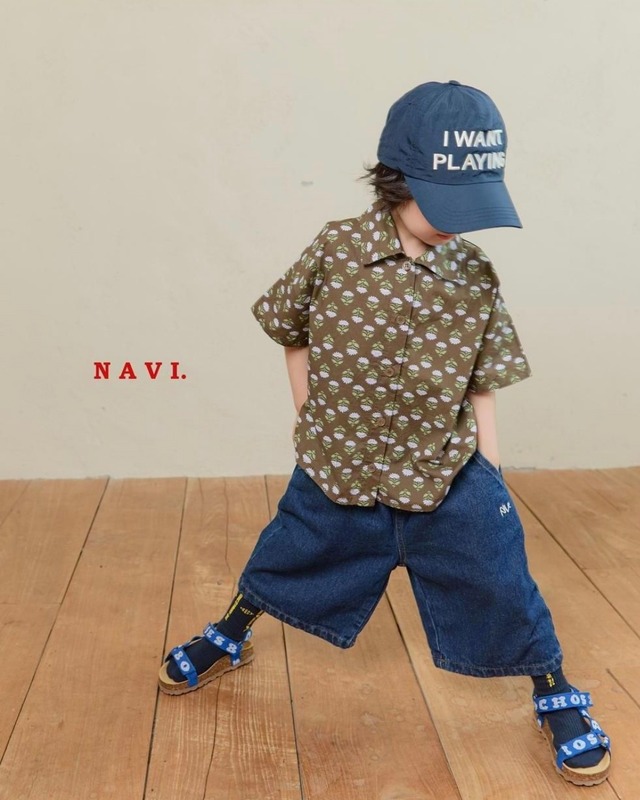 《送料無料》キャリーデニムパンツ：Jr【navi】※お取り寄せ