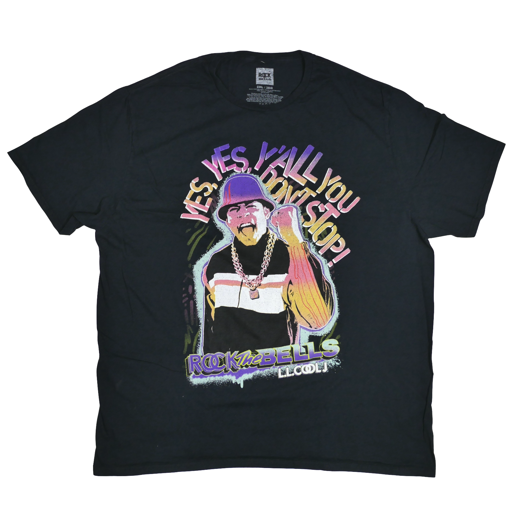 USED【2XL】 LL Cool J Yes Yes Y'all You Don't Stops Tee / Rock The Bells ©2022