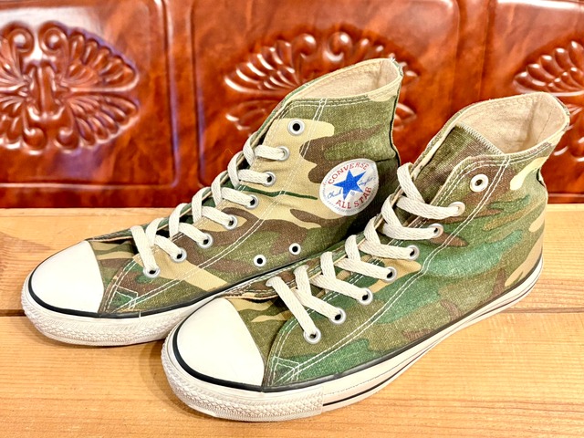 converse(コンバース) ALL STAR CAMOUFLAGE(オールスターカモフラ ) グリーン ハイカット 8 26.5cm 90s USA T