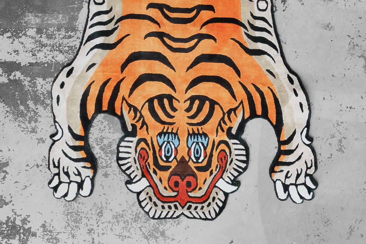 Tibetan Tiger Rug 《Lサイズ•シルク157》チベタンタイガーラグ