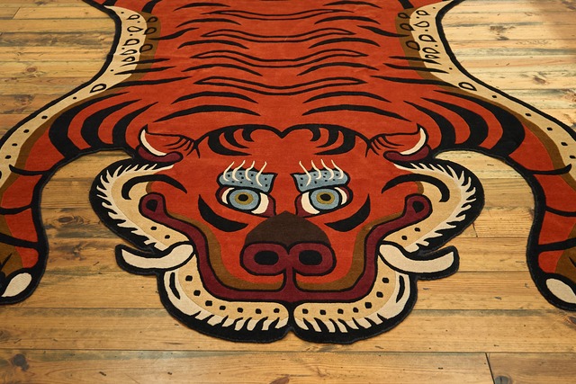 Tibetan Tiger Rug 《XXXXXLサイズ•プレミアムウール005》チベタンタイガーラグ