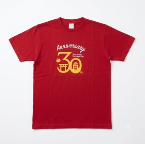 【世界遺産30周年】30周年ロゴTシャツ エンジ