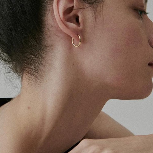 Simple hoop earring   T6073