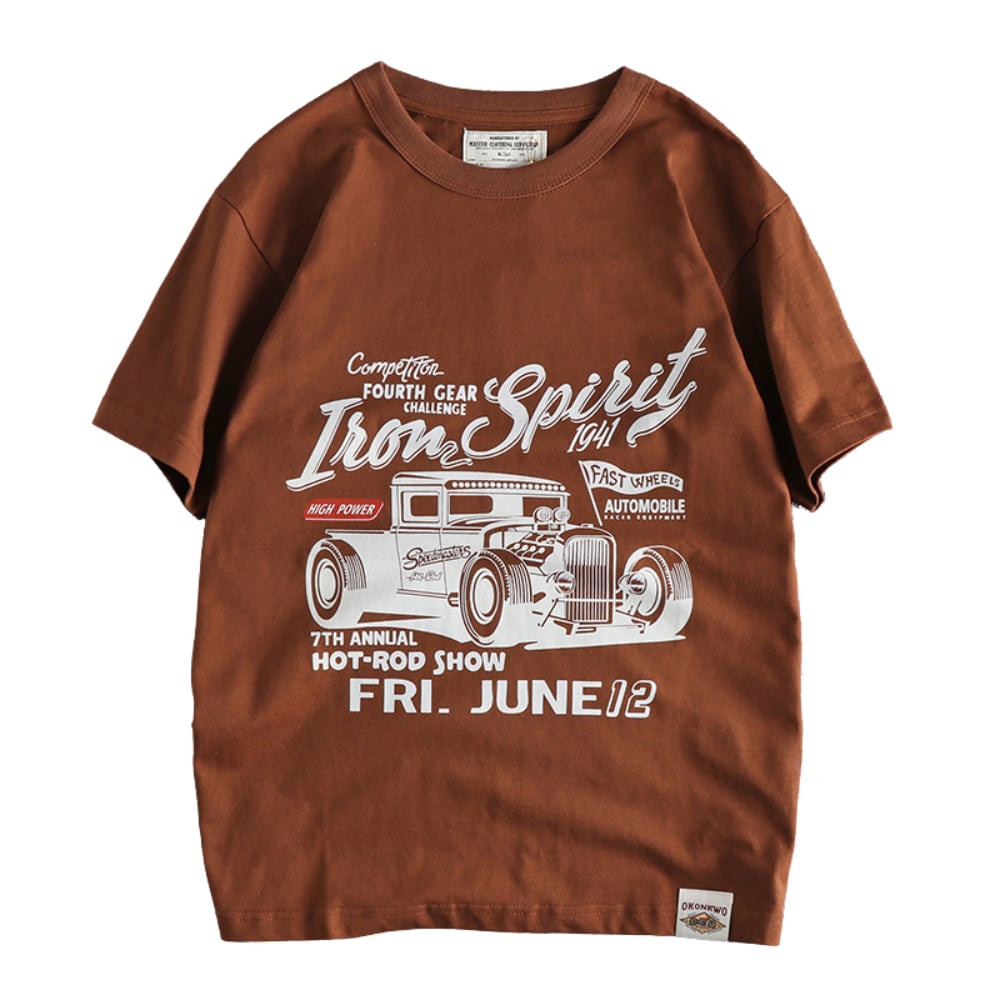 ヘビーウエイト アメリカンクラシック 抜染プリントTシャツ 3色 L0369