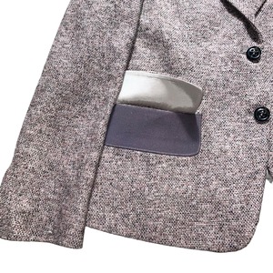 SALVATORE FERRAGAMO good color nep tailored jacket