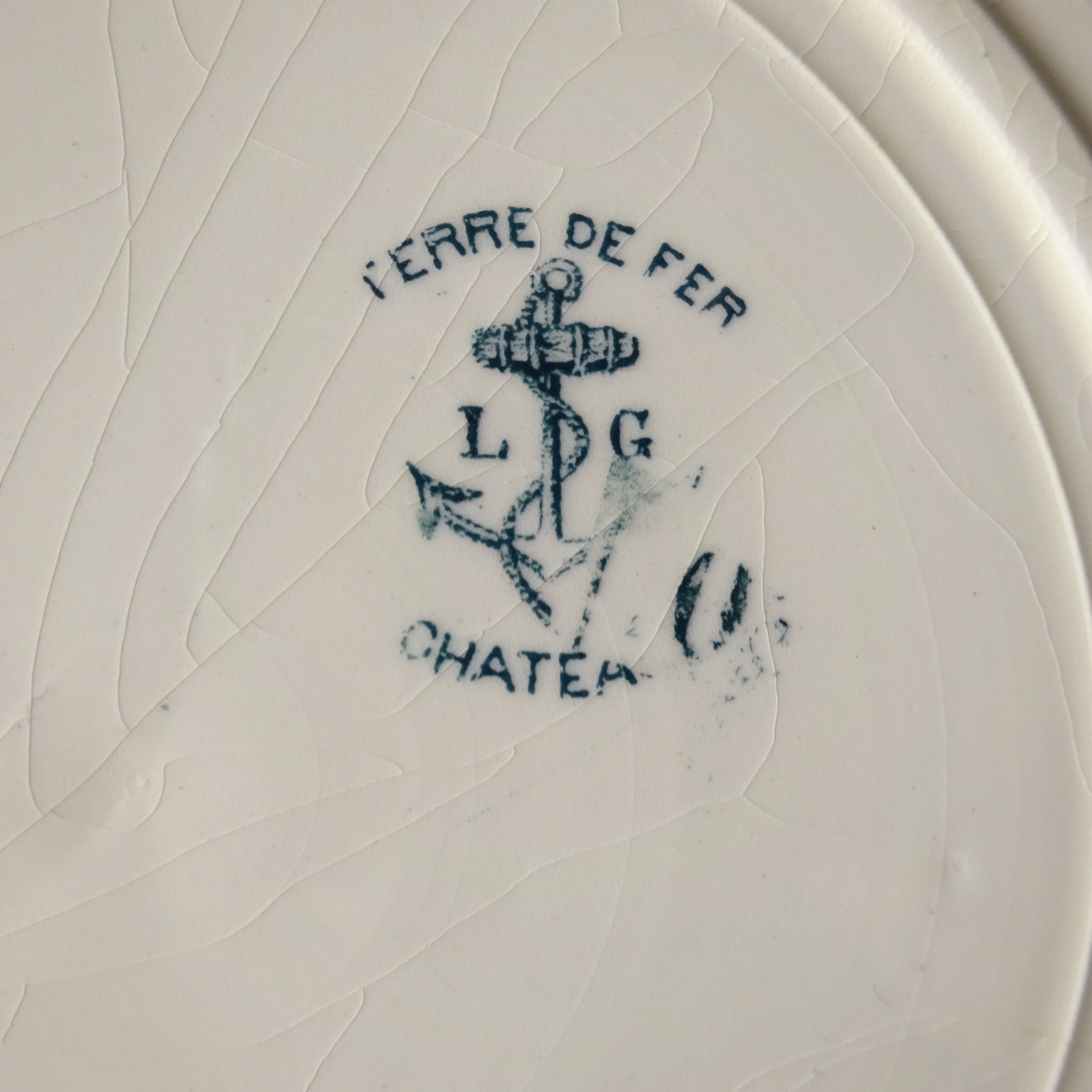 【 Épuisé 】☆TERRE DE FER Cleirefontaine modèle CHATEAUX 《CHATEAU DE RAMBOUILLET》 assiette plate