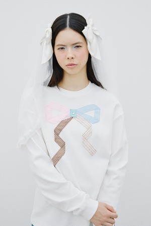 [JOLIE LAIDE] Angelina long sleeve t-shirt (White) 正規品 韓国ブランド 韓国通販 韓国代行 韓国ファッション jolielaide Vintage Lover Club 日本 店舗