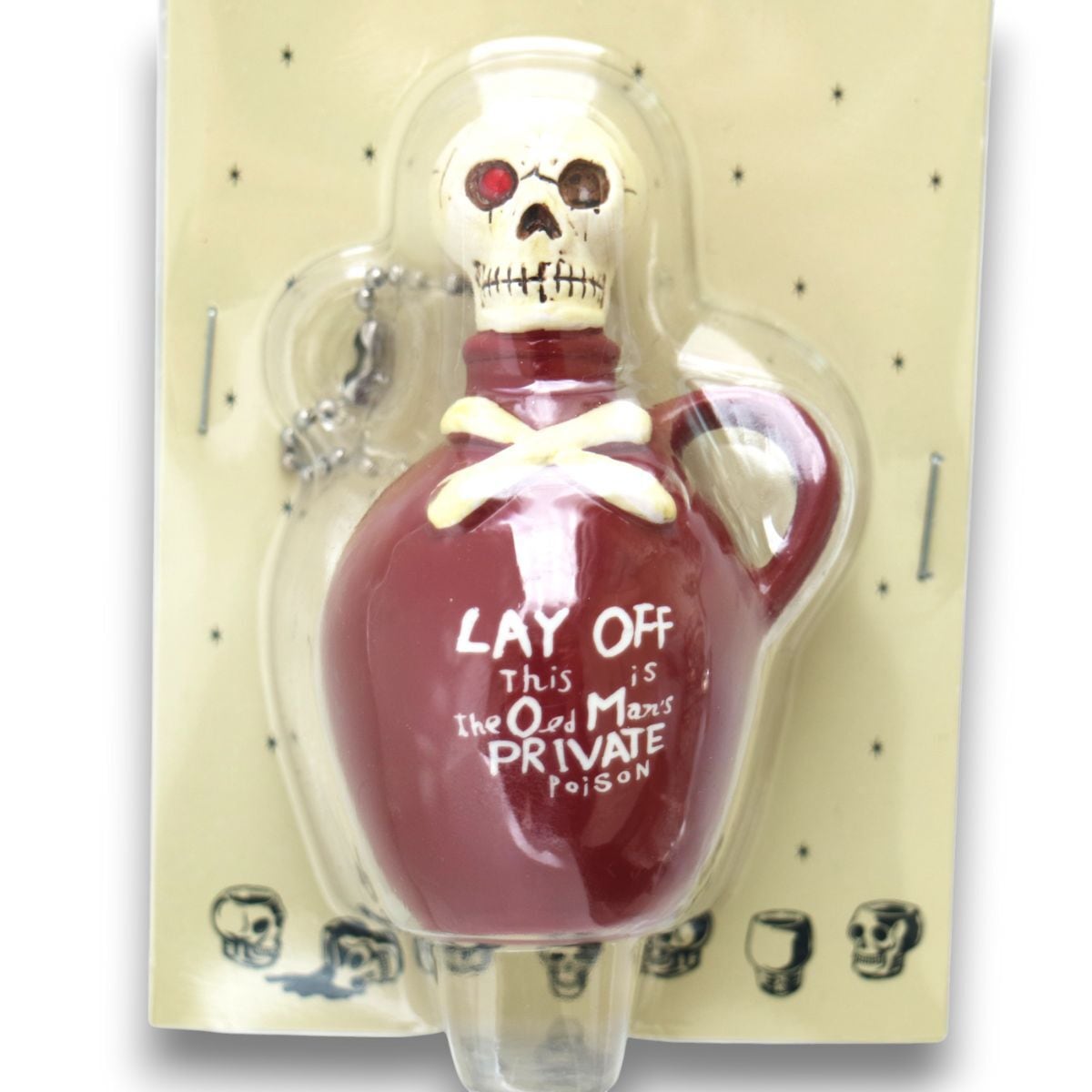 キーホルダー ビンテージスタイル ミニポイズンボトルキーリング GOOD